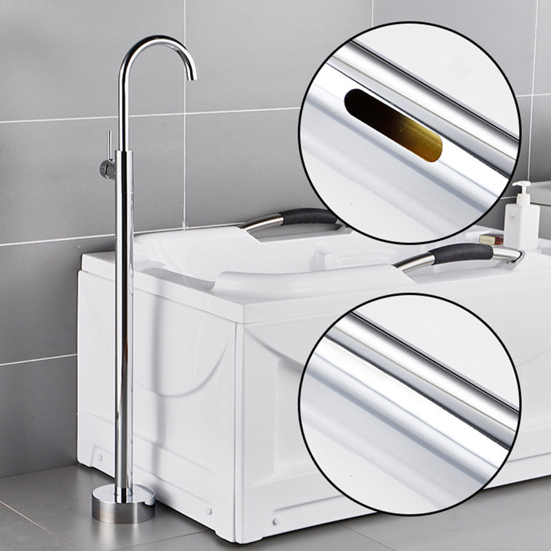 Modern Freestanding Bathtub Faucet One Handle Freestanding Tub Filler Trim