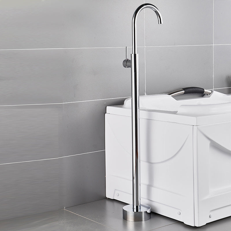 Modern Freestanding Bathtub Faucet One Handle Freestanding Tub Filler Trim