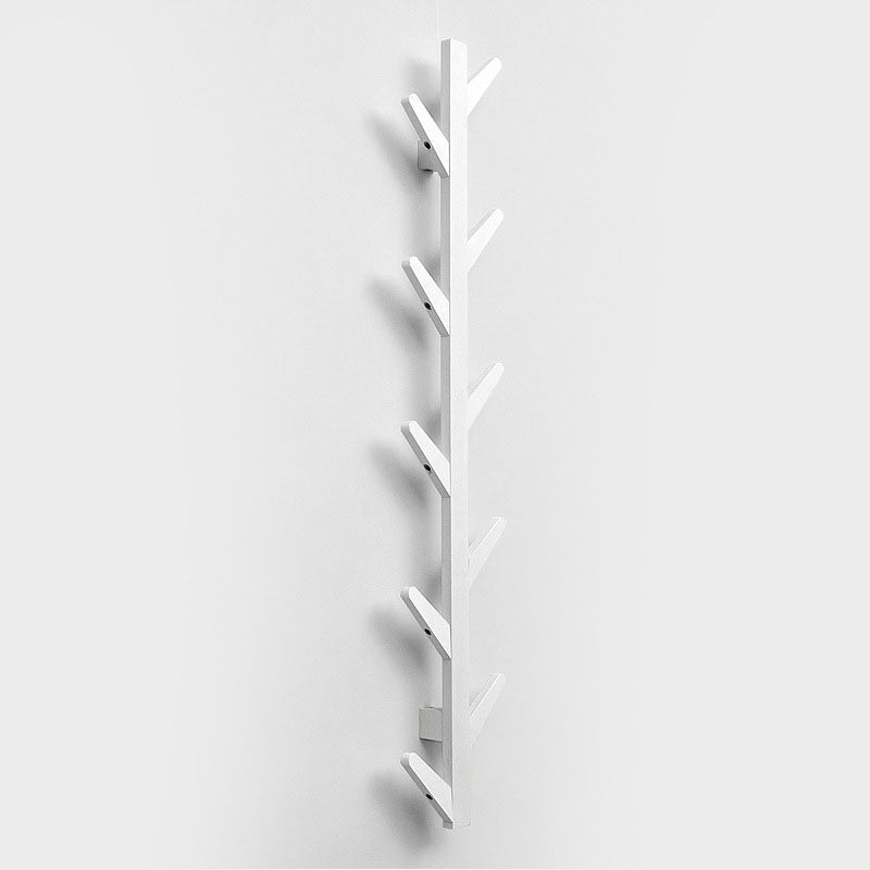 Contemporary Coat Hanger Wall-mounted Wooden Coat Hanger with Hooks