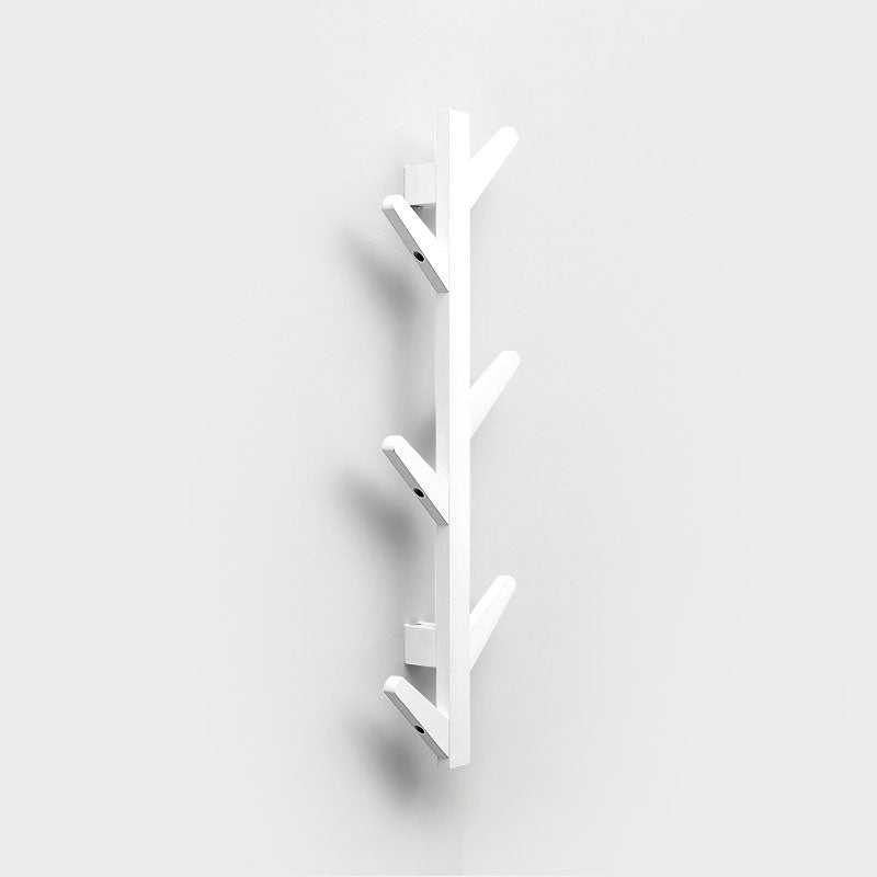 Contemporary Coat Hanger Wall-mounted Wooden Coat Hanger with Hooks