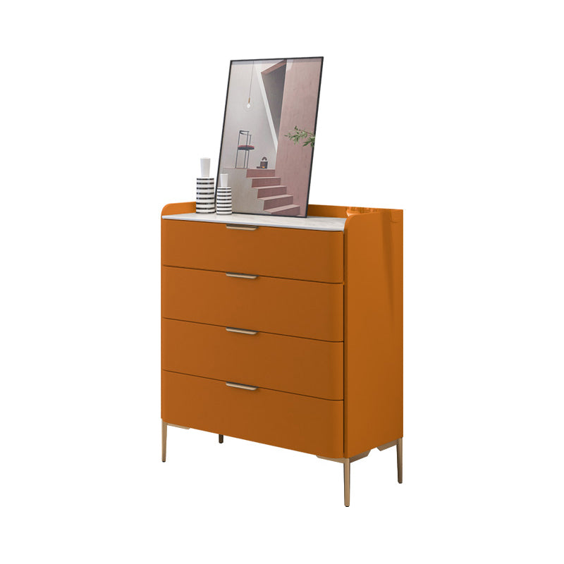 15.6-inch Width Stone Storage Chest Classic Glam Dresser with 4/5 Drawers