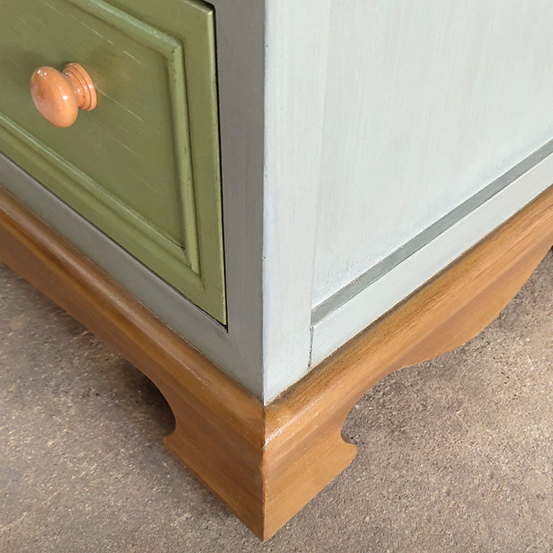 Bedroom Nautical Chest Solid Wood Storage Chest with Drawers