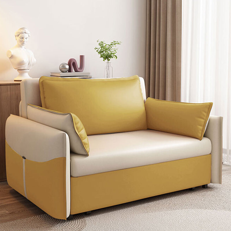 31" Wide Scandinavian Futon Sofa Bed Folding Futon Sleeper Sofa