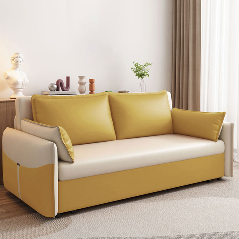 31" Wide Scandinavian Futon Sofa Bed Folding Futon Sleeper Sofa