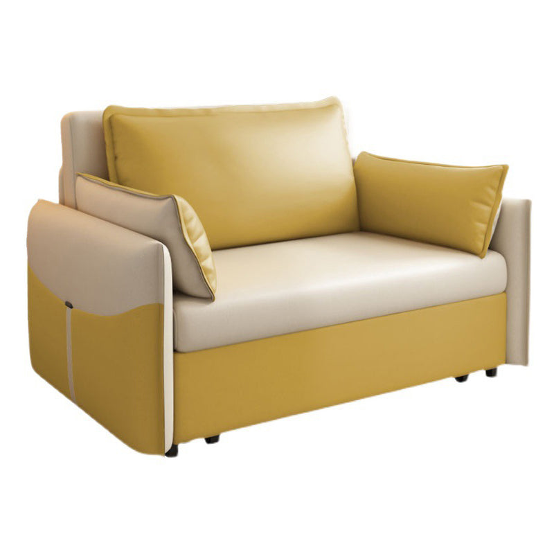 31" Wide Scandinavian Futon Sofa Bed Folding Futon Sleeper Sofa