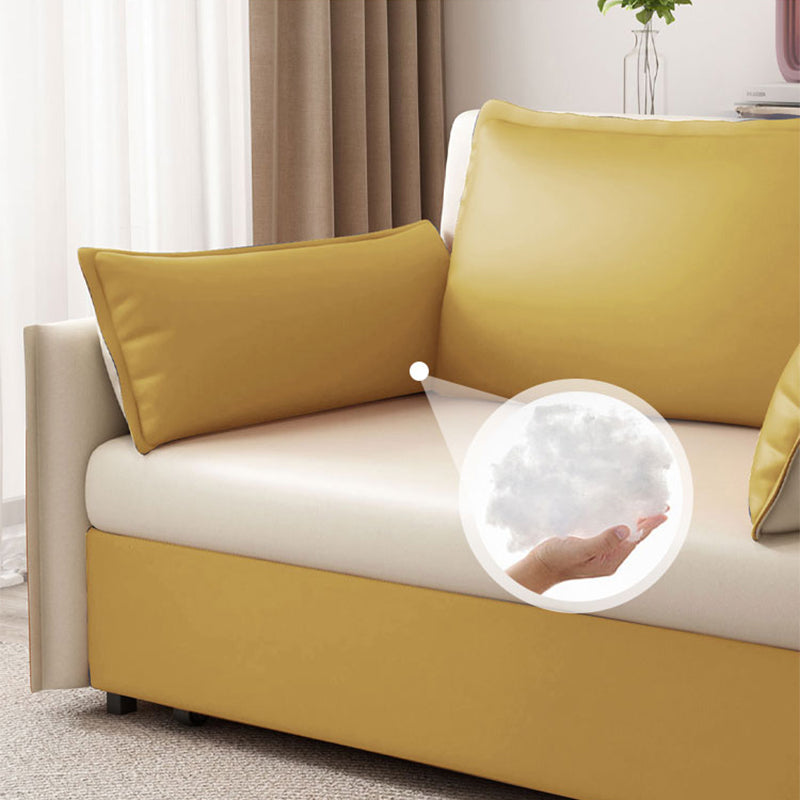 31" Wide Scandinavian Futon Sofa Bed Folding Futon Sleeper Sofa