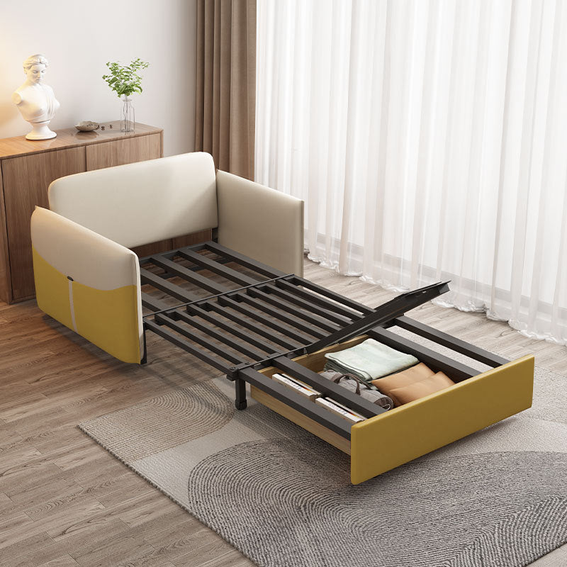 31" Wide Scandinavian Futon Sofa Bed Folding Futon Sleeper Sofa