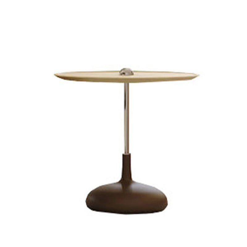 Contemporary Coffee Table Round Wooden Coffee Cocktail Table