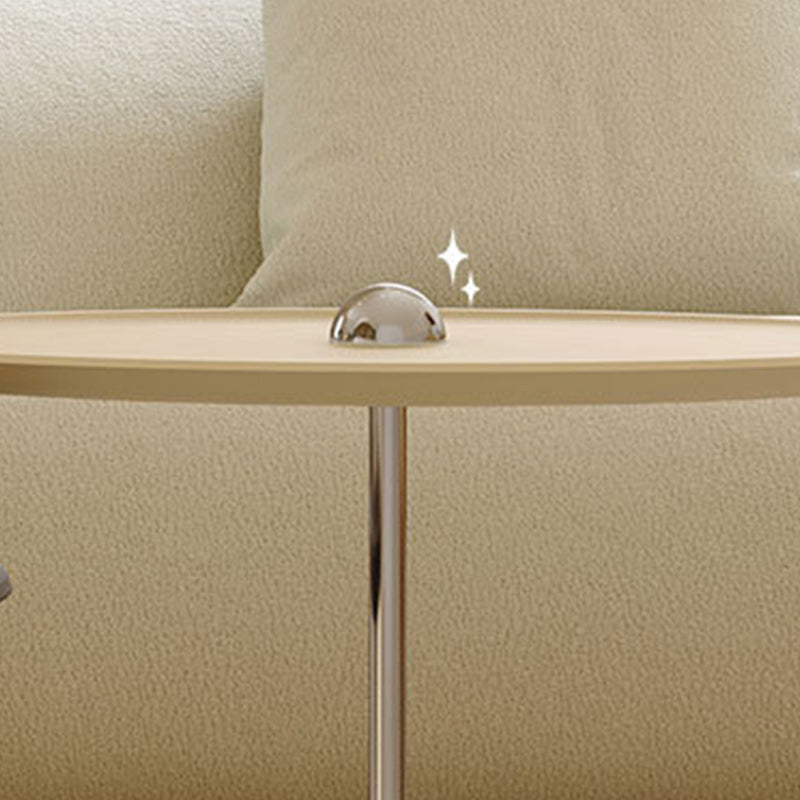 Contemporary Coffee Table Round Wooden Coffee Cocktail Table