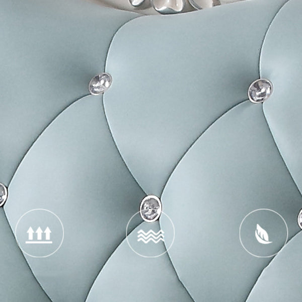 74" Wide French Country Sectional Sofa Leather Sleeper Sectional