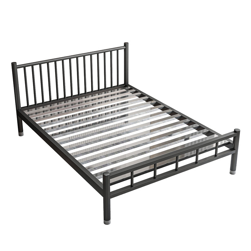 Metal Contemporary Standard Bed with Metal Legs Bed Frame with Headboard