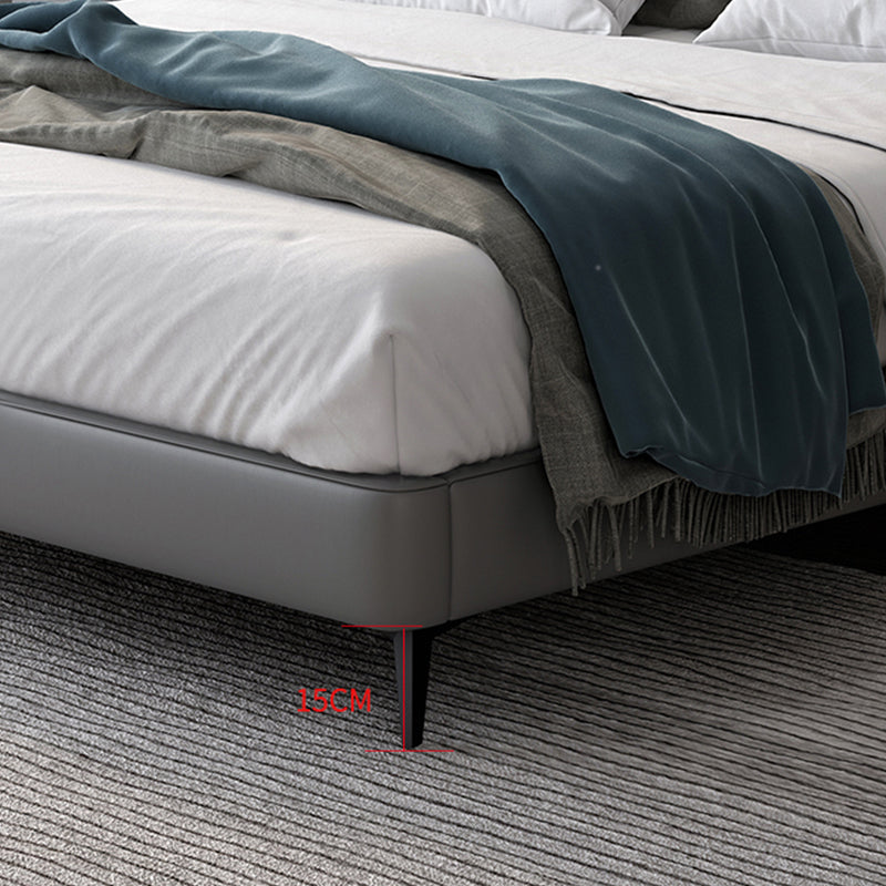 Modern Bed Frame Mattress Included Standard Bed with Custom Gold Legs