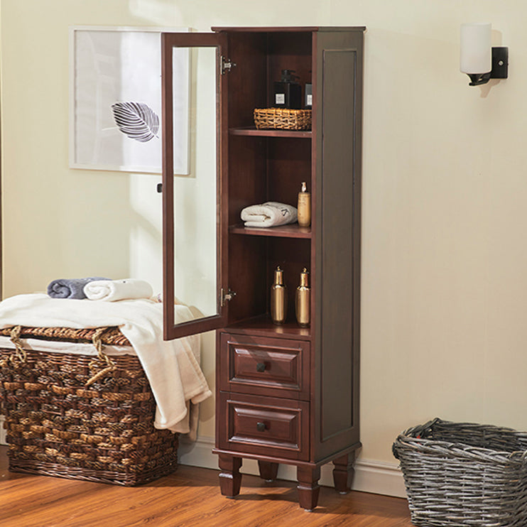 Mid-Century Modern Accent Cabinet Rectangle Cabinet with Storage