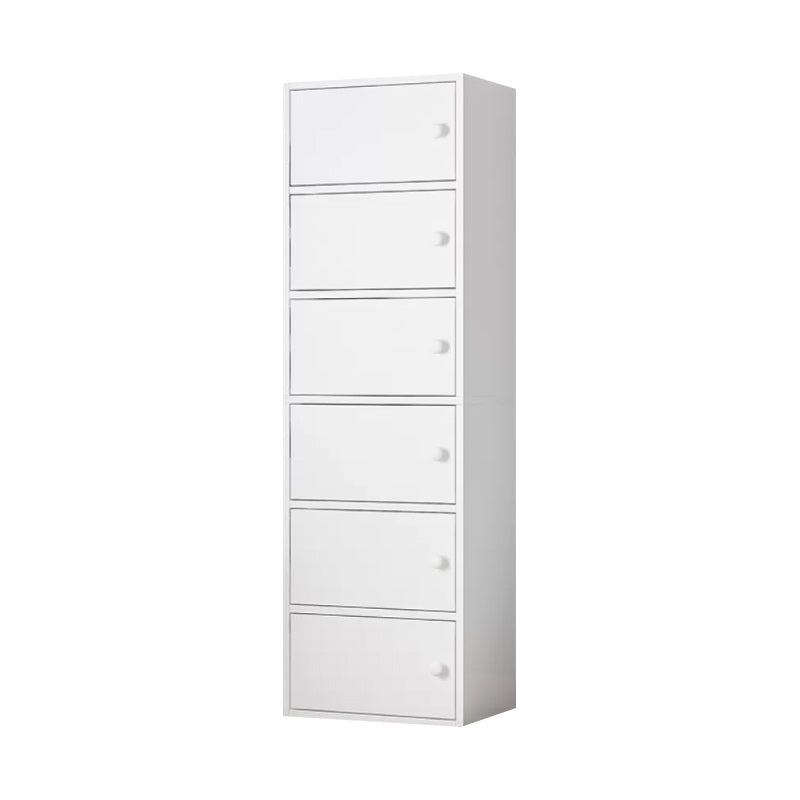 Contemporary Simple Rectangular Wood Cabinet with Doors and Drawers