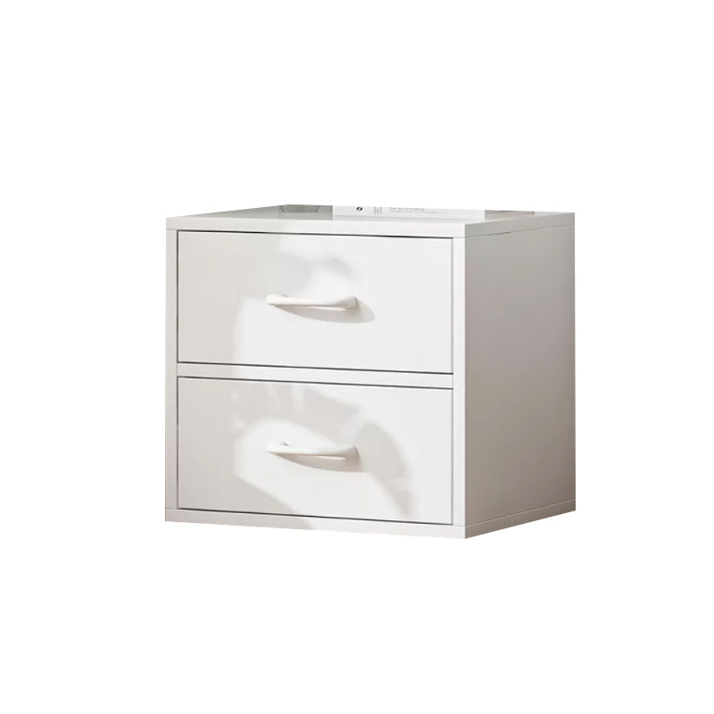 Contemporary Simple Rectangular Wood Cabinet with Doors and Drawers