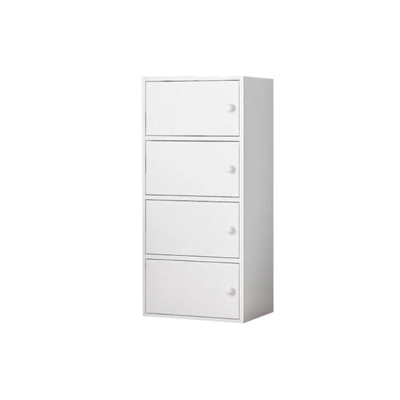 Contemporary Simple Rectangular Wood Cabinet with Doors and Drawers