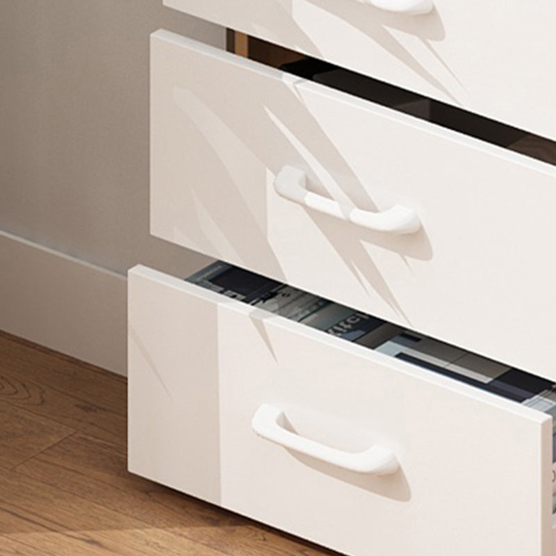 Contemporary Simple Rectangular Wood Cabinet with Doors and Drawers