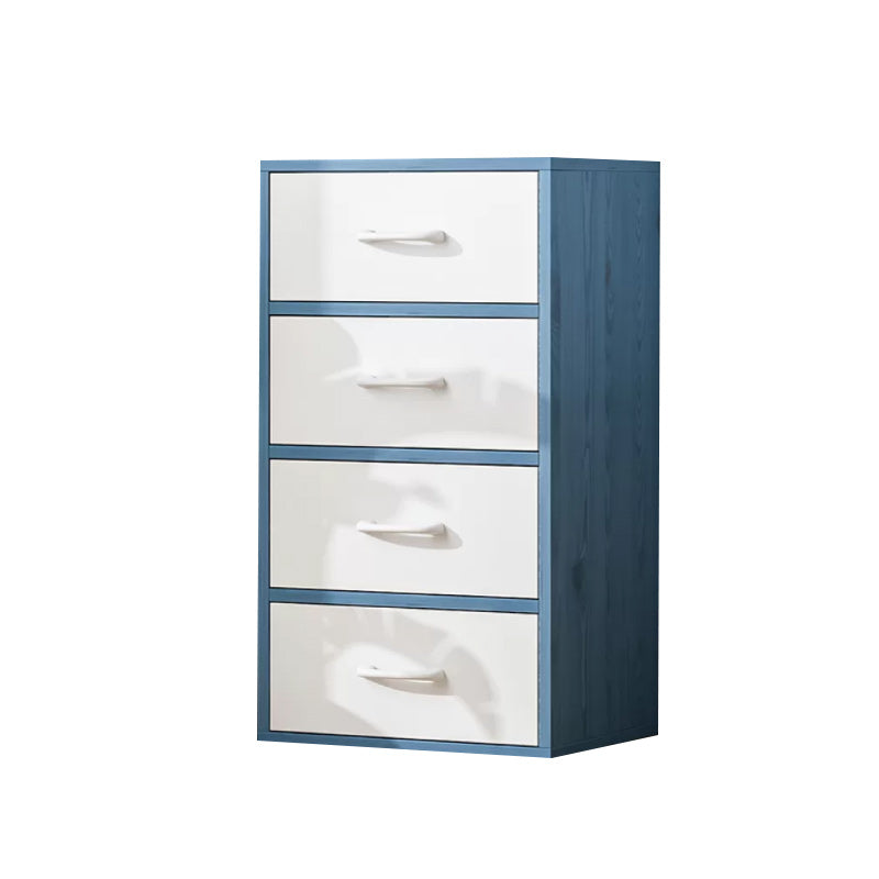 Contemporary Simple Rectangular Wood Cabinet with Doors and Drawers