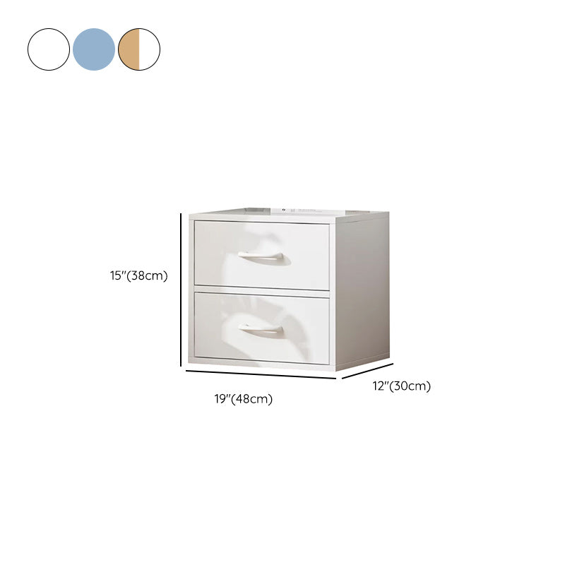 Contemporary Simple Rectangular Wood Cabinet with Doors and Drawers