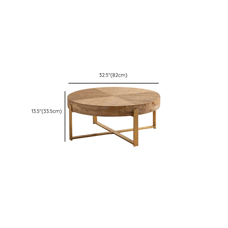 Contemporary Wooden Distressed Cocktail Table Light Wood Coffee Table
