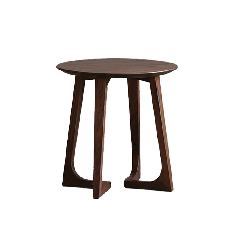 Contemporary Wooden Bunching Tables Round Medium Wood Coffee Table