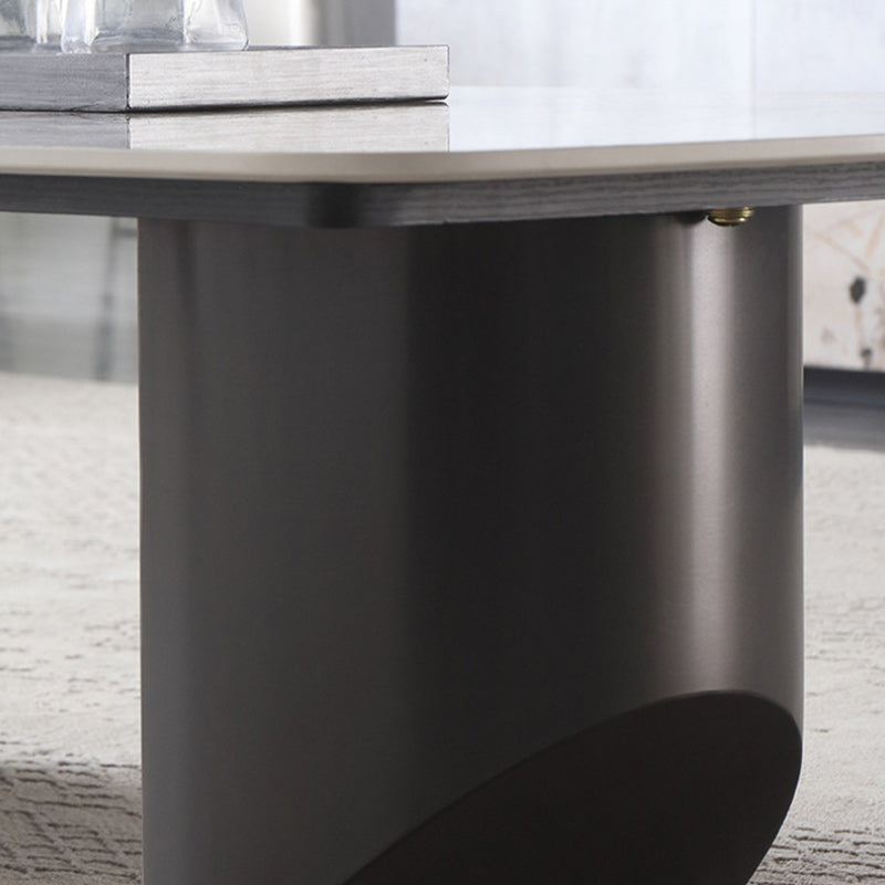 Contemporary Slate Rectangle Coffee Table Standard Single Coffee Table