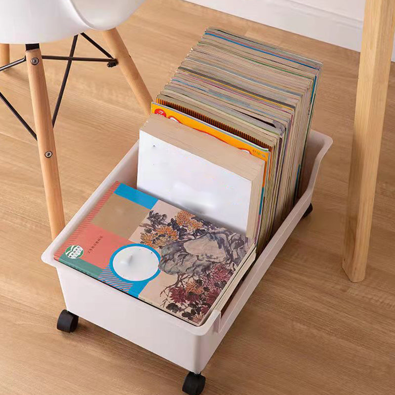 Standard Plastic Bookshelf Scandinavian Open Back Bookcase with Shelf