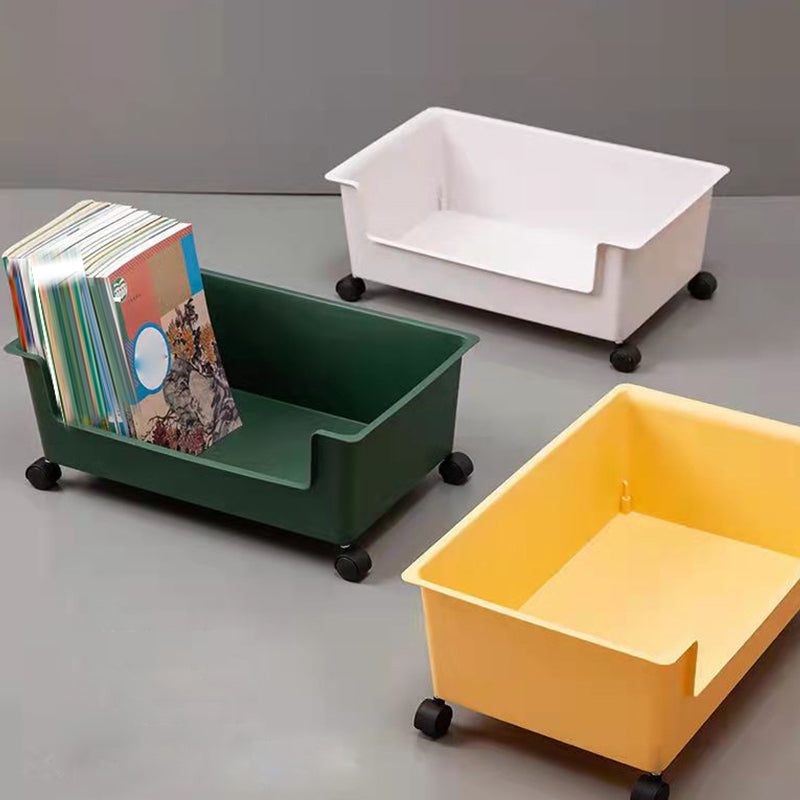 Standard Plastic Bookshelf Scandinavian Open Back Bookcase with Shelf