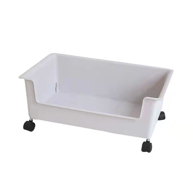 Standard Plastic Bookshelf Scandinavian Open Back Bookcase with Shelf