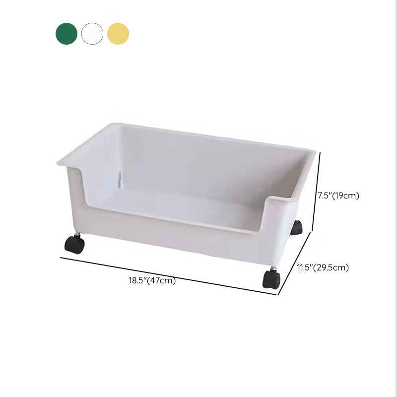 Standard Plastic Bookshelf Scandinavian Open Back Bookcase with Shelf