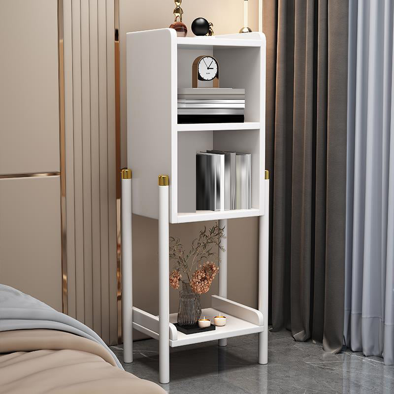 Wooden Standard Bookshelf Closed Back Contemporary Bookcase with Shelves