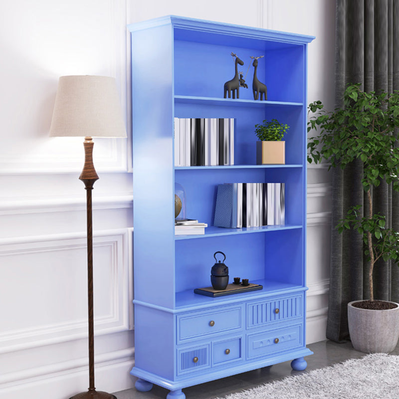 Scandinavian Engineered Wood Bookshelf Standard Closed Back Bookcase