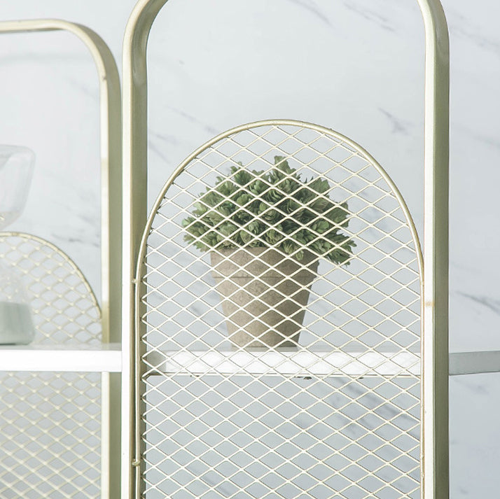 Modern Bookshelf Metal Open Shelf Bookcase with Shelves for Living Room