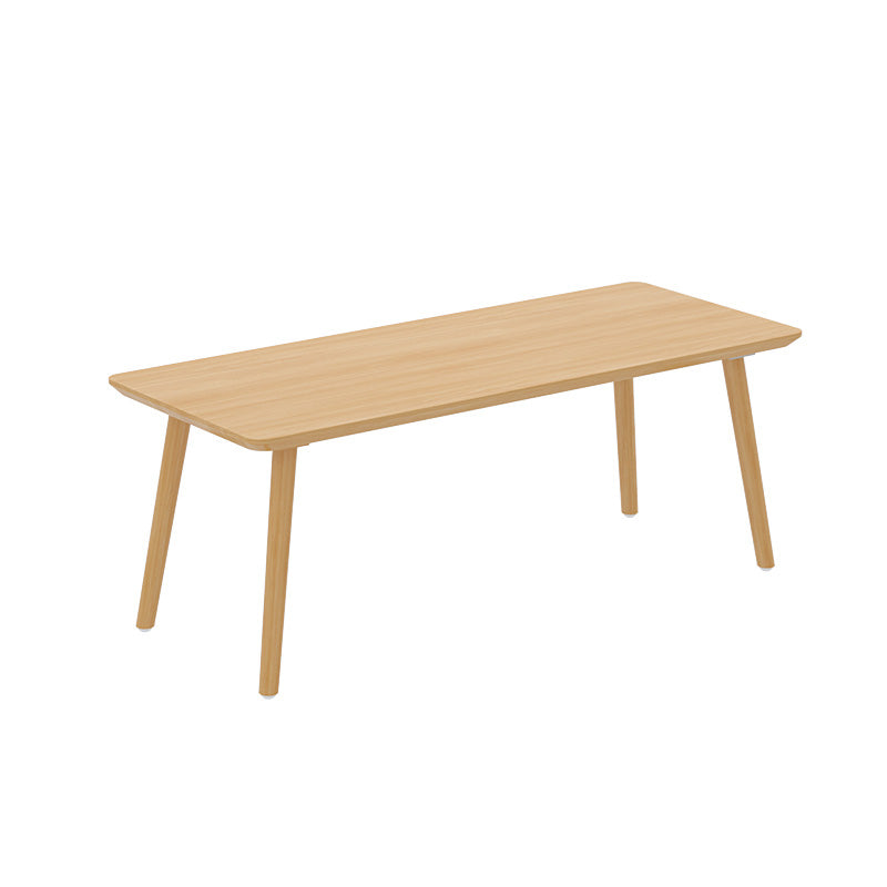 Pine Solid Wood Dining Table Rectangle Dining Table with Natural Finish Legs