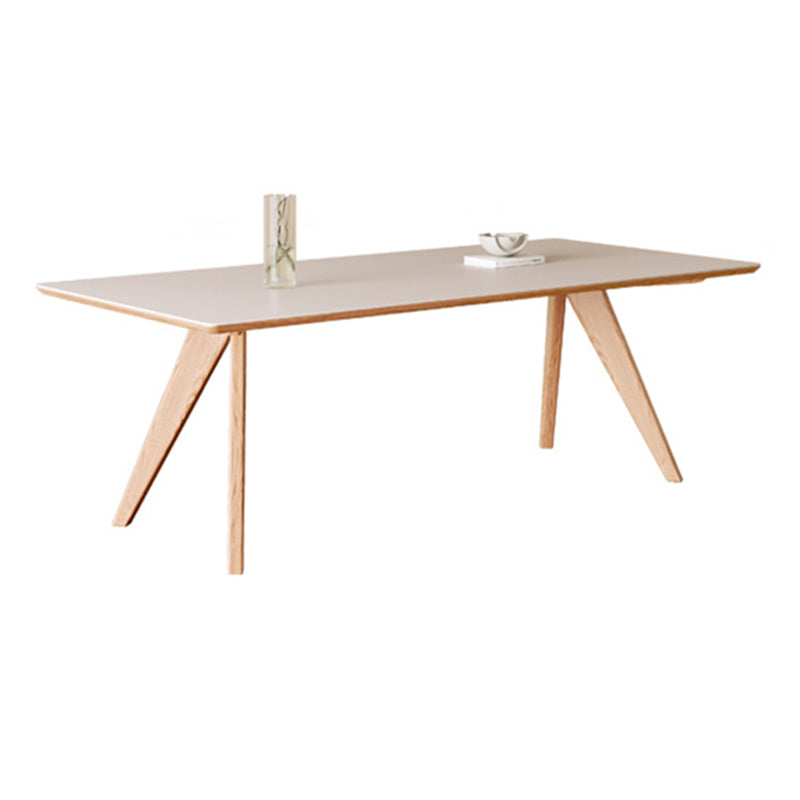 Modern 1/2/5 Pieces Furniture Stone Rectangle Dining Chairs Set in White