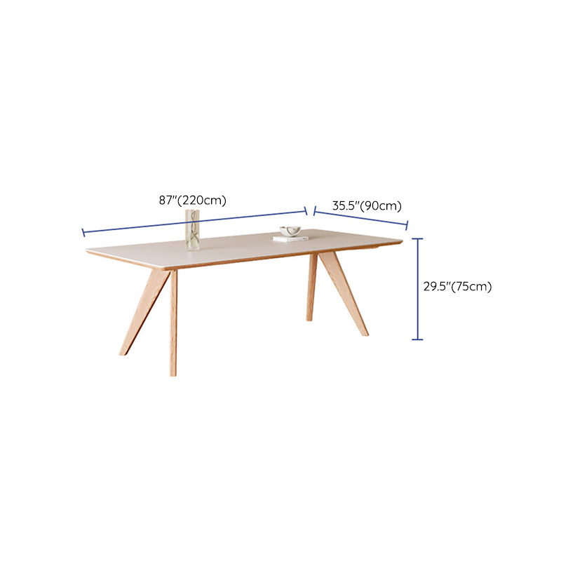 Modern 1/2/5 Pieces Furniture Stone Rectangle Dining Chairs Set in White