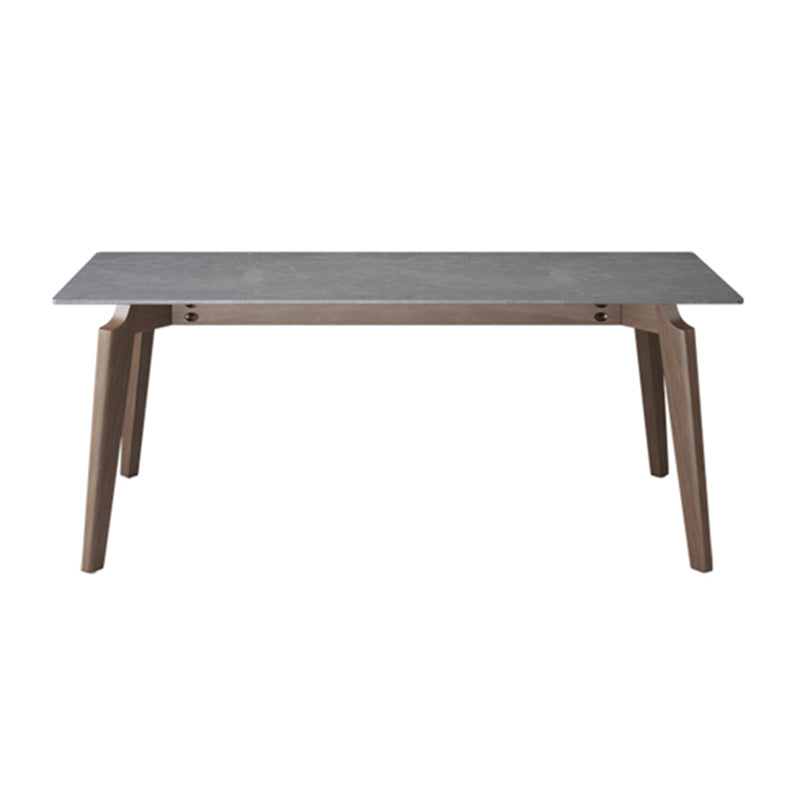 Modern 1/2/5/7 Pieces Furniture Stone Rectangle Dining Chairs Set in Gray