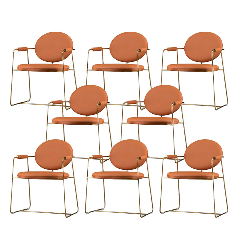 Indoor Glam Dining Chair King Louis Back Arm Chair with Upholstered