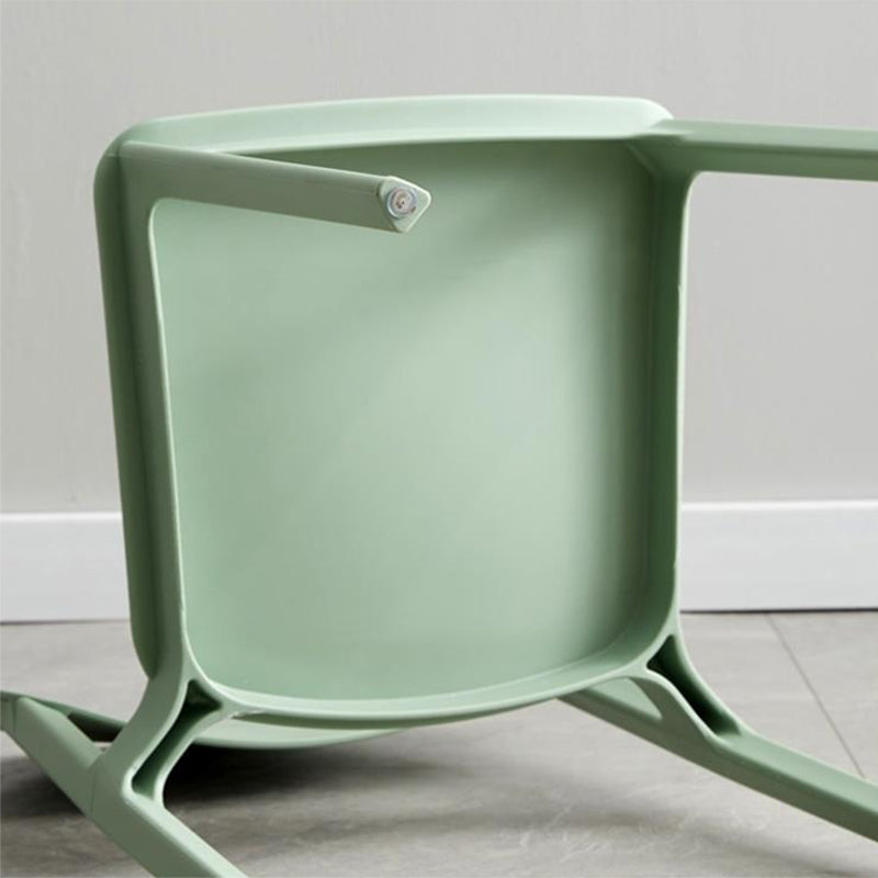 Home Dining Room Side Chair Low Back Plastic Stack Dining Chair
