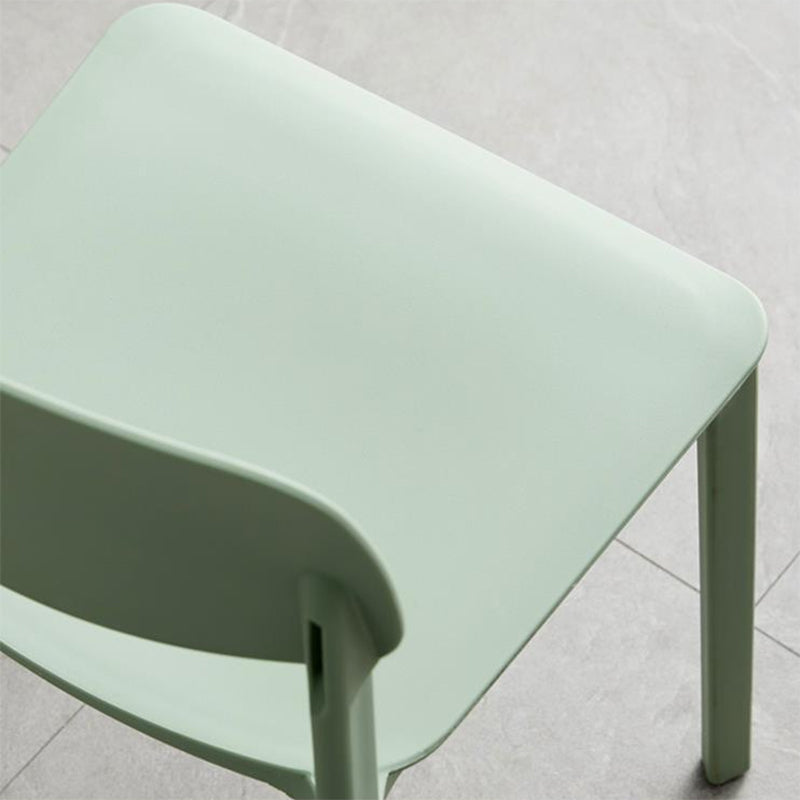 Home Dining Room Side Chair Low Back Plastic Stack Dining Chair