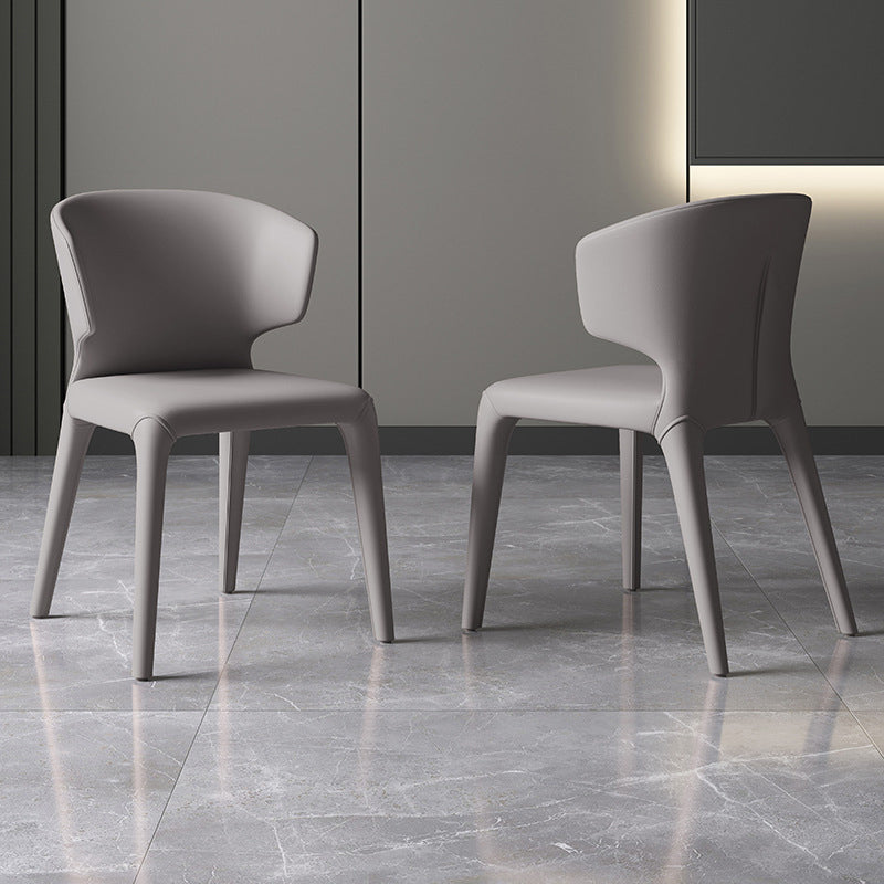 Kitchen Faux Leather Dining Chairs Home Side Chair with Upholstered