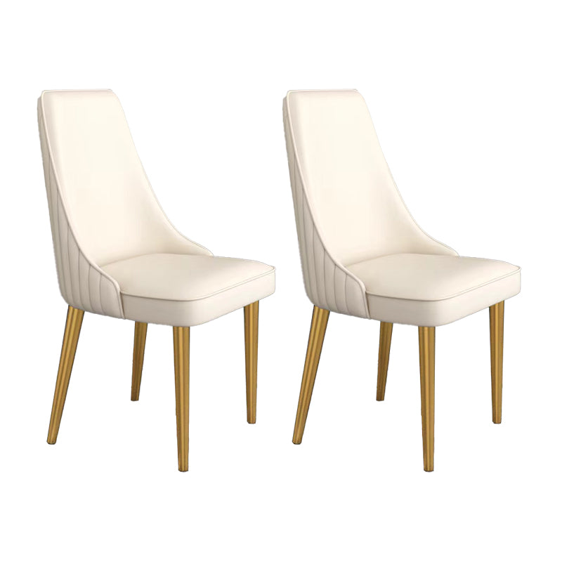 Glam Dining and Accent Chairs Indoor Parsons Curved Side Chair
