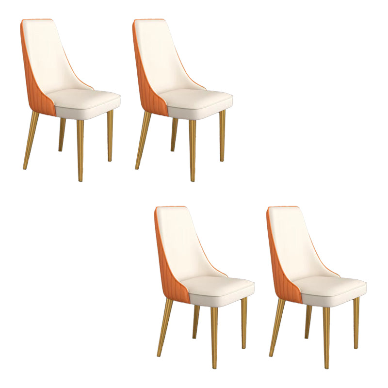 Glam Dining and Accent Chairs Indoor Parsons Curved Side Chair