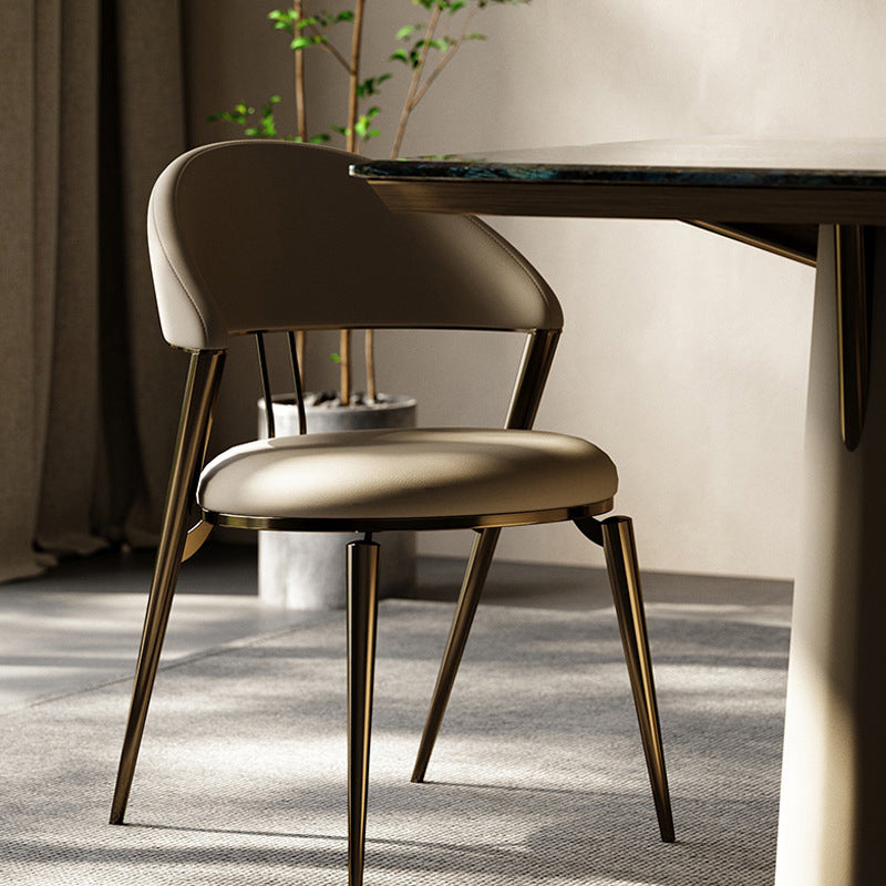 Home Dining Room Side Chair Open Back Dining Upholstered Chair