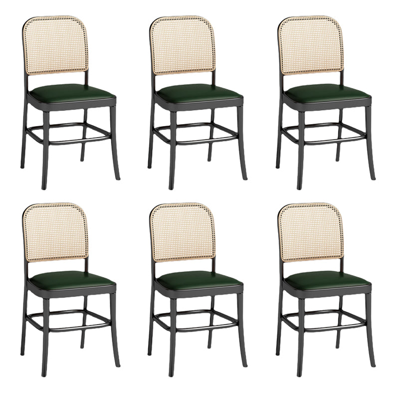 Contemporary Metal Kitchen Dining Side Chair Open Back Dining Side Chair