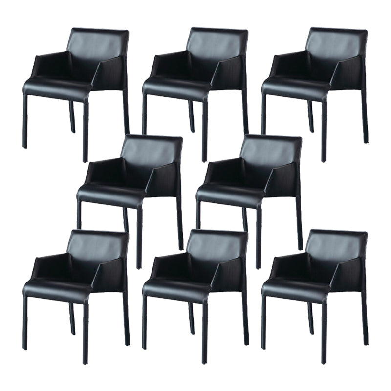 Home Faux Leather Side Chair Dining Room Parsons Dining Armchair