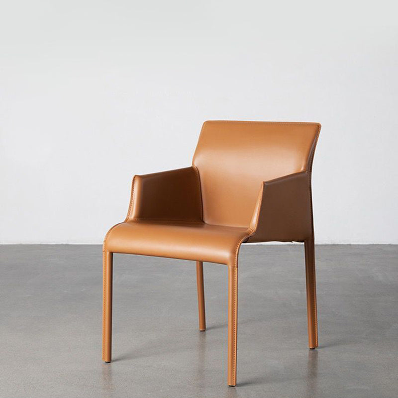 Home Faux Leather Side Chair Dining Room Parsons Dining Armchair