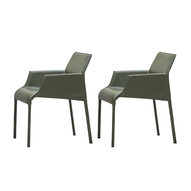 Home Faux Leather Side Chair Dining Room Parsons Dining Armchair