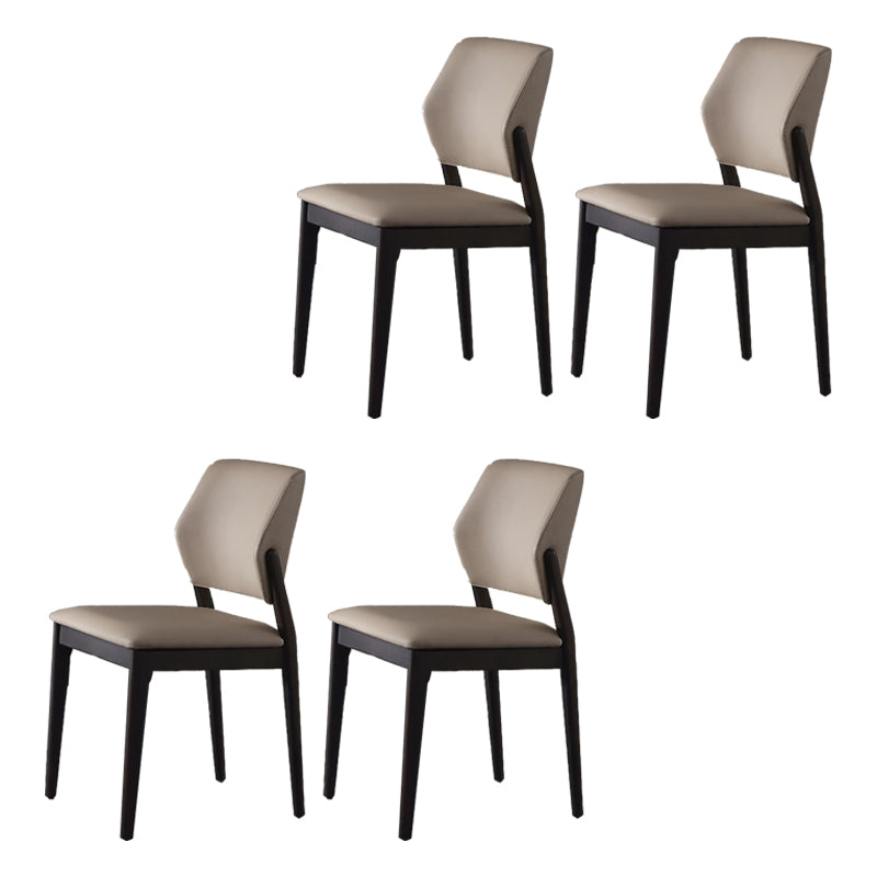 Contemporary Open Back Dining Chairs Indoor Upholstered Side Chair