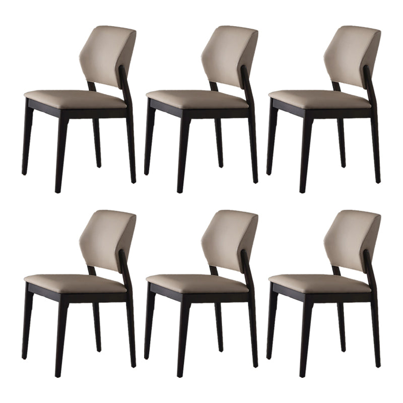 Contemporary Open Back Dining Chairs Indoor Upholstered Side Chair